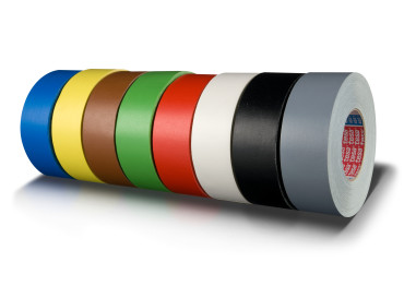 3/4" TESA 51587 Polyester Film Electrical Tape with Thermosetting Rubber Adhesive 130°C, yellow, 3/4" wide x  72 YD roll